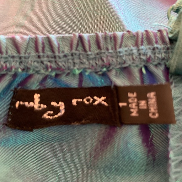 THE Party Dress! Ruby Rox Sz 1, Purple/Green hues - Picture 5 of 8